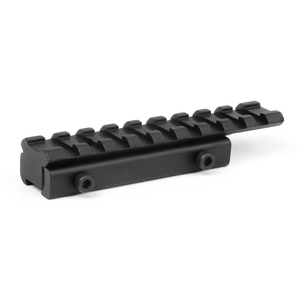 Leapers Scope Mount Base är en Adapter för dig som har ett gevär med 9-11mm skena/spår men vill montera ett sikte med weaver eller picatinnyfäste.