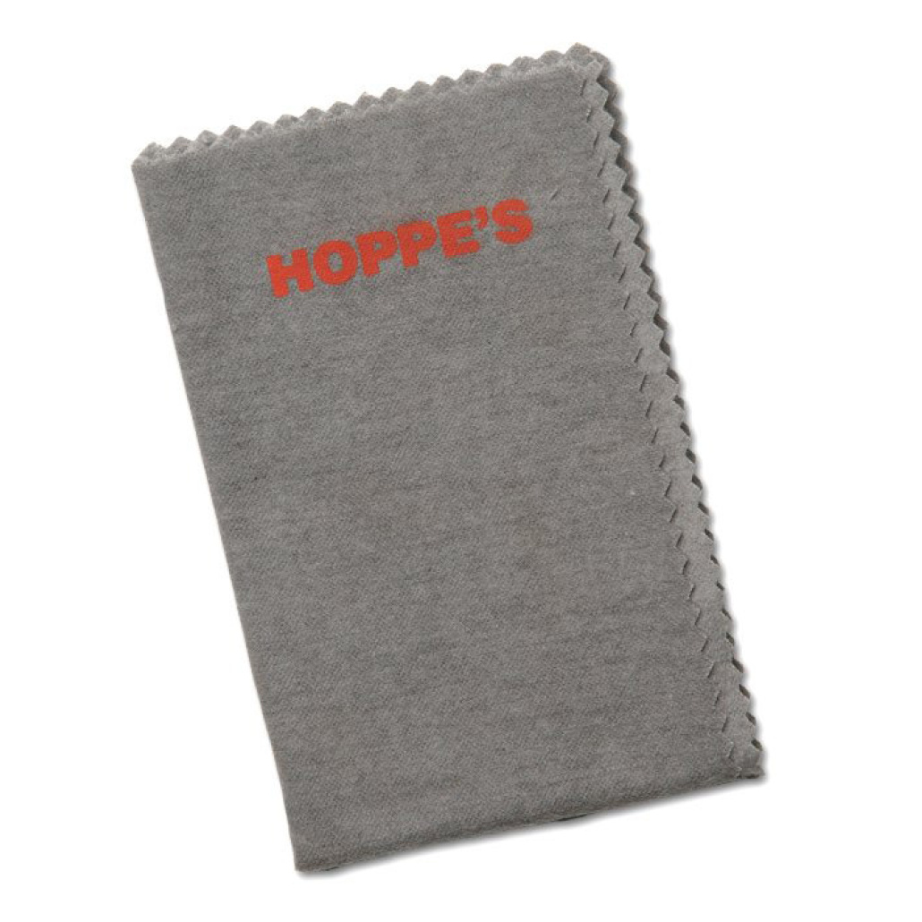 Hoppe´s Silikon Duk Rengöringsduk Mjuk tygtrasa som rengör och skyddar metalldelar på vapen och fiskeutrustning. Tar effektiv bort fingeravtryck och ämnen som kan ha en korroderande effekt på ytan! Ger en blank lyster med en skyddande yta!