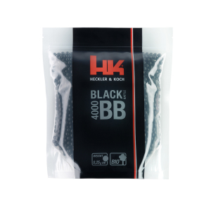 H&K, Black Battle Bio BBs 4000 rounds, 0,25 g