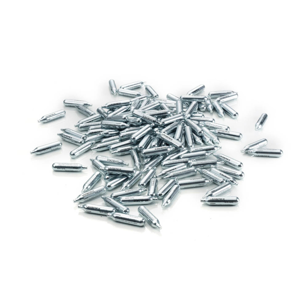Kolsyrepatroner 12g 10-pack Umarex till co2 luftvapen kvalitets patroner från Tyskland med maxtryck 57bar (20°C) en bra och prispressad produkt dessutom!