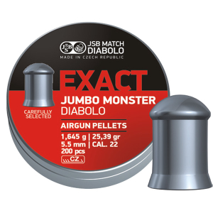 JSB Exact Jumbo Monster Exact-serien är JSBs populäraste serie och en diabol som framhålls som nr. 1 av entusiaster och tävlingsskyttar.