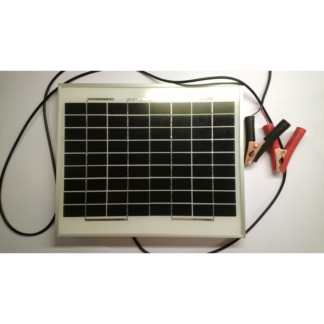 Gyttorp Solcellspanel 10 watt Ett bra komplement för dig som vill göra det bekvämt för dig med ett självförsörjande system! Inbyggt överbelastningsskydd!