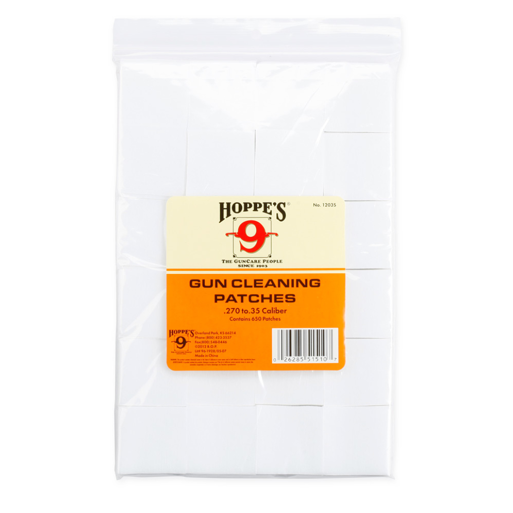 Hoppe´s Draglappar No.3 Kal .270, .35 (650st)Draglappar speciellt framtagna för en effektiv vapenvård. Luddar inte! -Mycket hög uppsugningsförmåga.