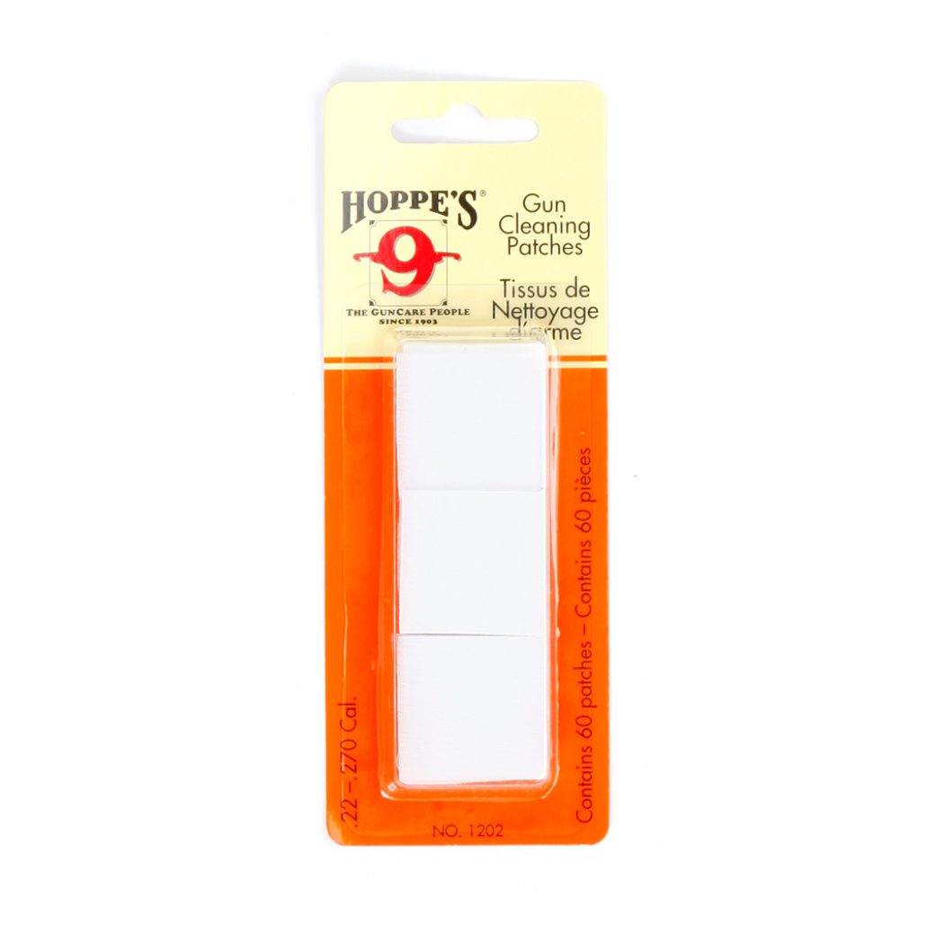 Hoppe´s Draglappar No.2 Kaliber .22 - .27 (60st) för en riktigt effektiv vapenvård. Luddar inte, Mycket hög uppsugningsförmåga, Finns även i storpack!