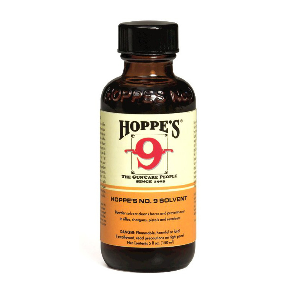 Hoppe´s No.9 Solvent 59ml, klassiska krut lösaren som mycket effektivt löser slagg och krut rester, och till viss del även koppar, bly och rost.