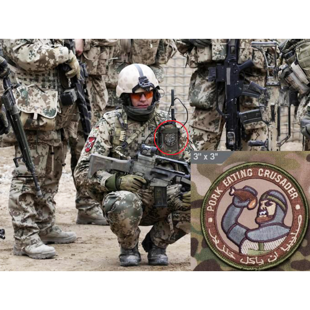 Pork Eating Crusader, Velcro morale patch JagaMera
