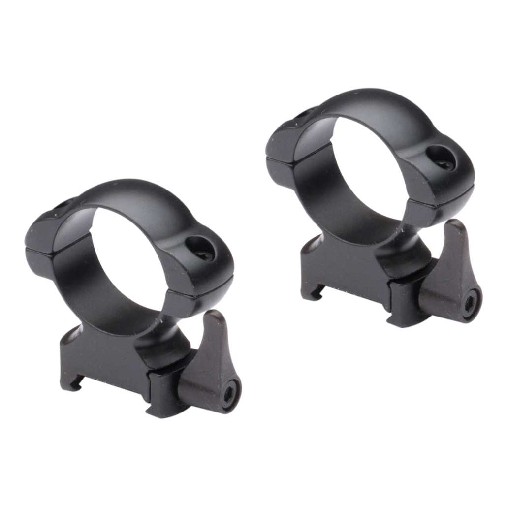 Nikko Stirling Steel Lok QD Stålfästen -Låg, Medium, Hög, Weaver, 1" Prisvärda stålfästen av hög kvalité med snabbfäste (QD). Nikko Stirlings stålfästen har en ordentlig konstruktion och håller träffläget även med kraftiga kalibrar.