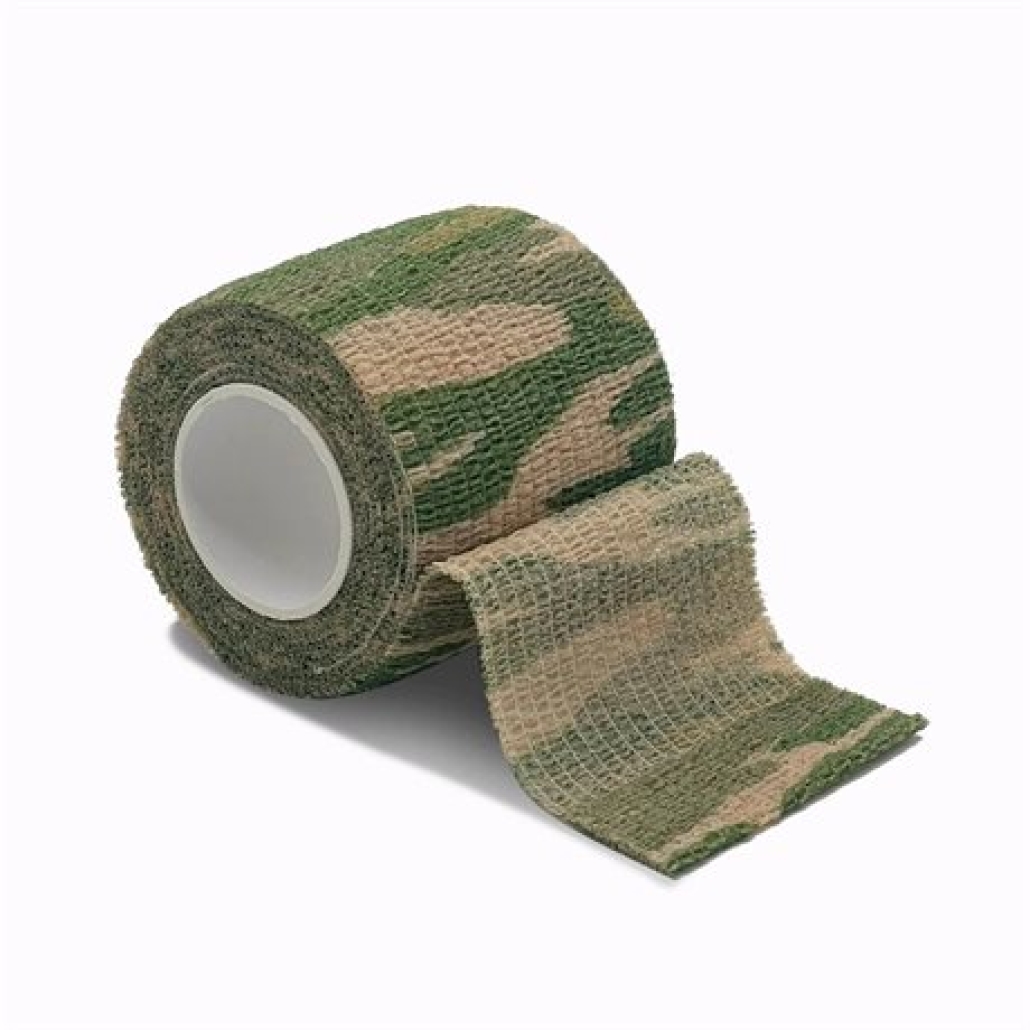 Kamouflagetejp Grön ljusbrun Camouflagetejp, ultimata för kamouflagejakt! Ge ditt vapen den rätta kamouflagekänslan! Förhindrar solreflexer!