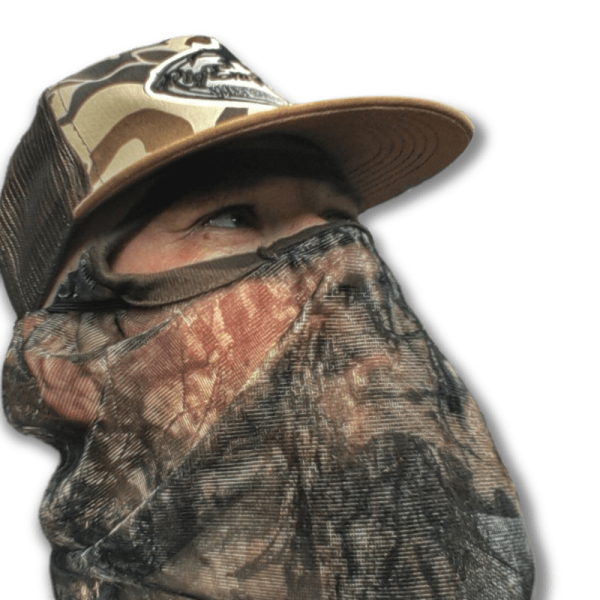 Ansiktsmask kamouflage 3/4 Hunter´s det idealiska verktyget för jägare som vill smälta in i sin omgivning och vara osynliga för viltet.
