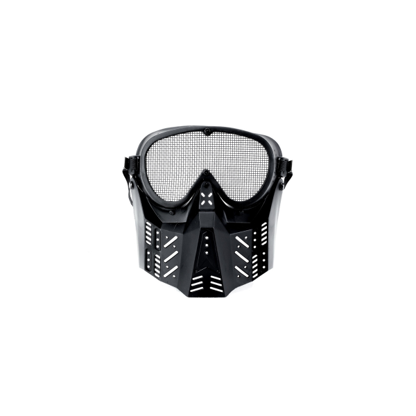 Evelox Airsoft skyddsmask Ett nätskydd märks knappt när man spelar och har flera fördelar, den täcker hela ansiktet och har god ventilation.