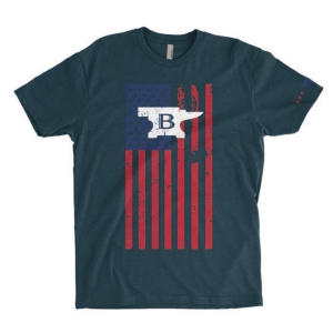 Buck Men's Red White and Buck XLarge