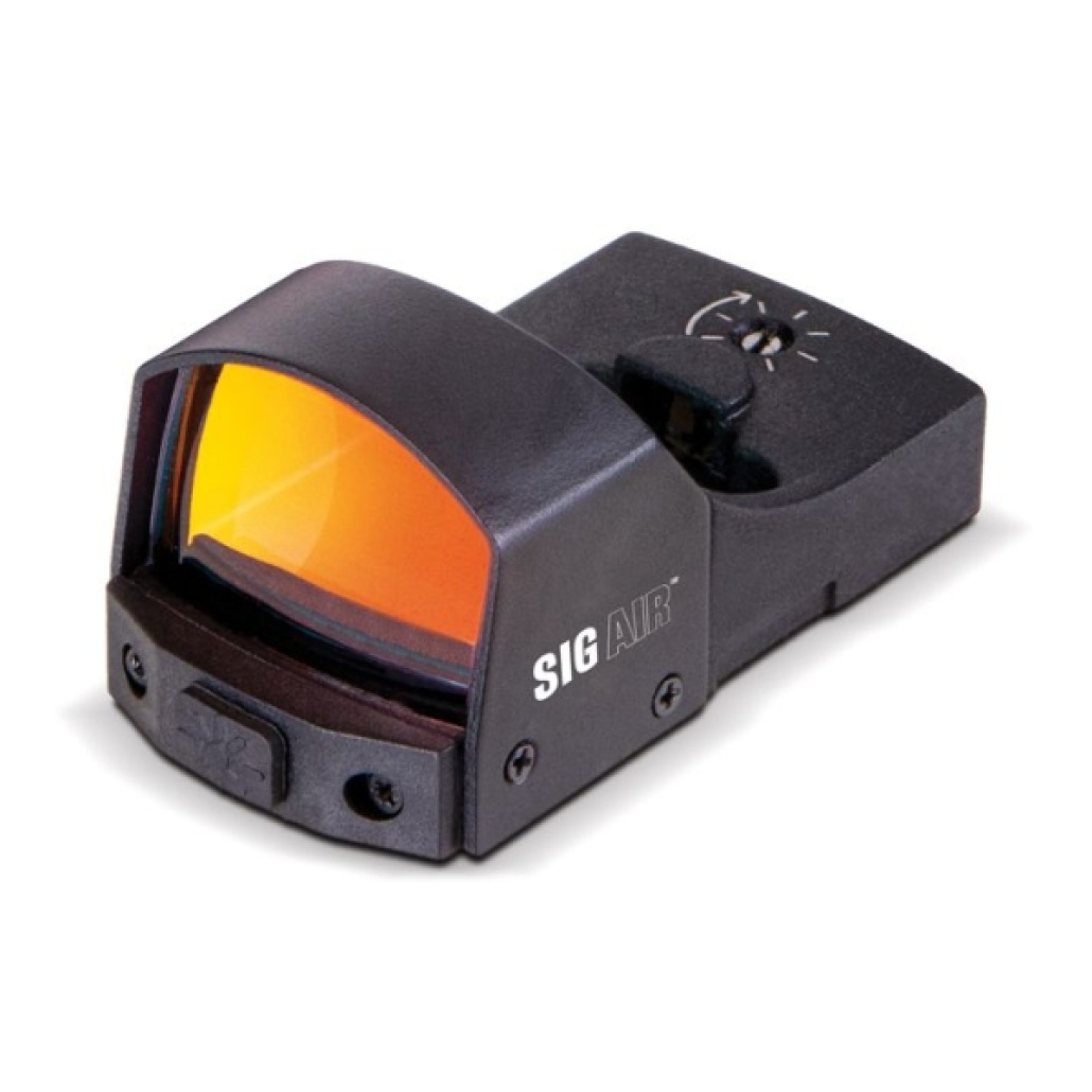 Sig Sauer Air Reflex Sight konstruerad för att passa ihop med Sig Sauers luft- och airsoftmodeller av M17 och M18. Monteringsplattor P320, M17, M18 ingår.
