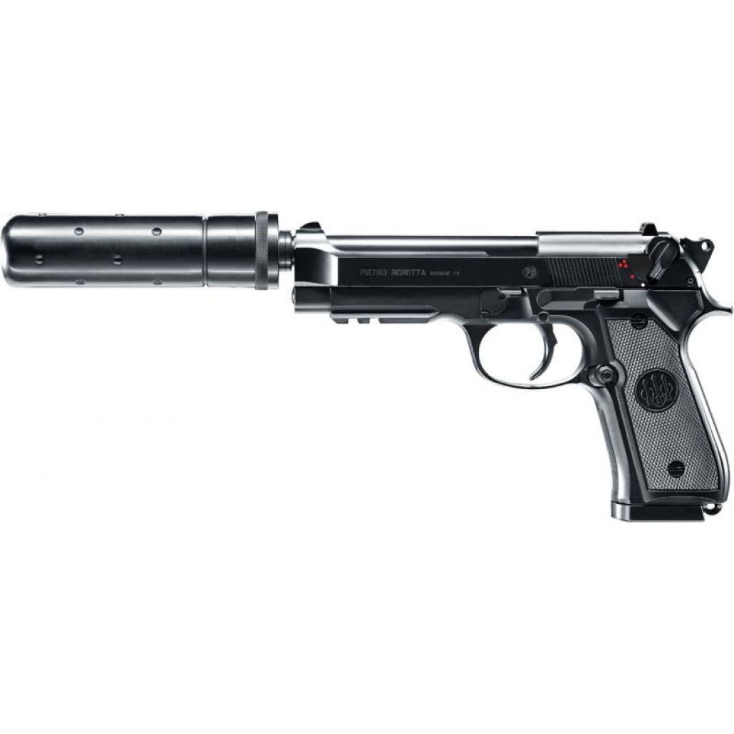 Beretta M92 A1 Tactical Airsoft 6mm Eldriven airsoft pistol som levereras med batteri samt laddstation, semi & full auto version, slide/ovandel i metall.