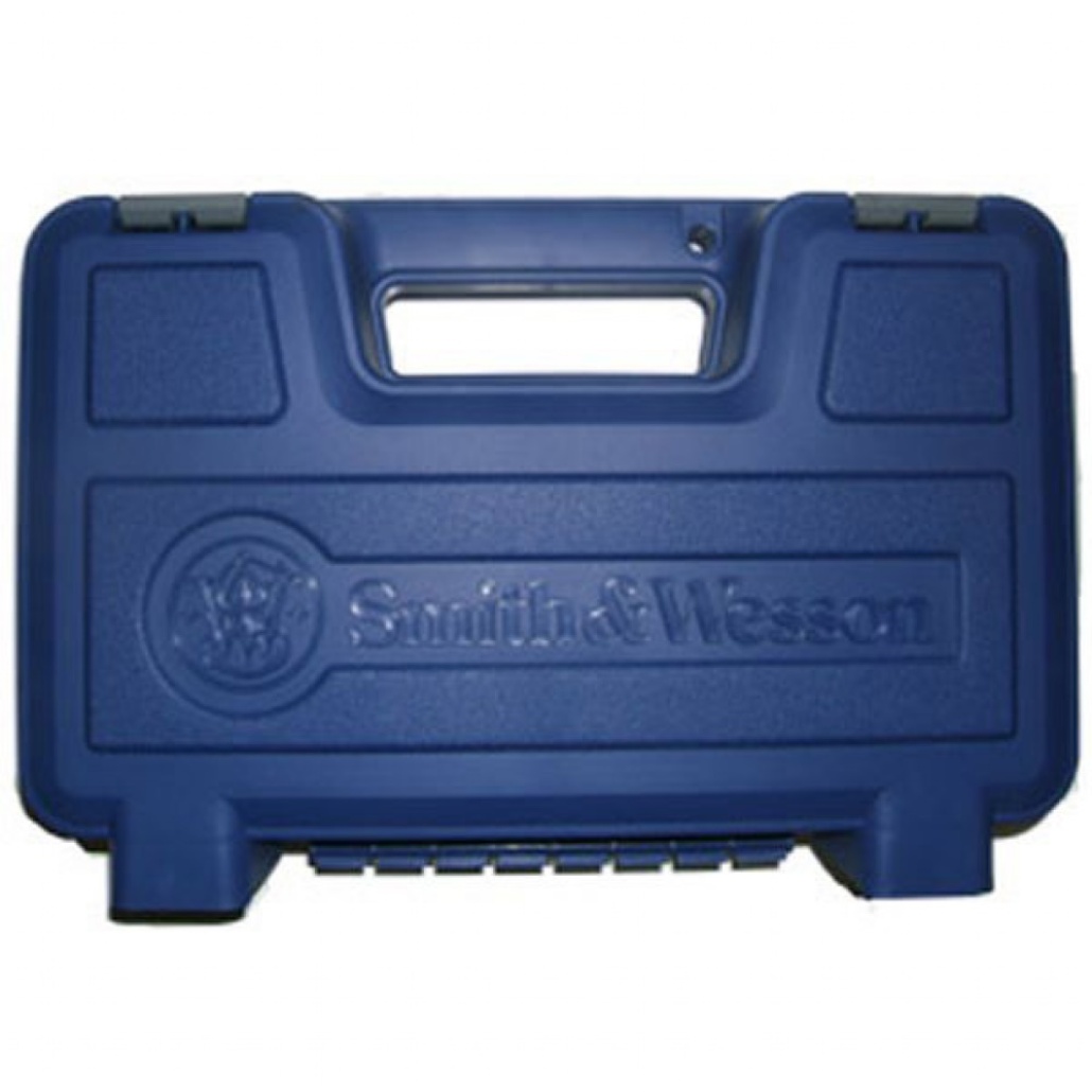 Smith&Wesson Plastic Handgun Case, Passar vapen upp till 8,75" pipa. Invändigt mått:   Längd 37cm X Bredd 20cm. Vadderad, 1 låspunkt för hänglås