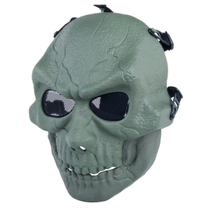 AIRSOFT  Skyddsmask Skull Grön