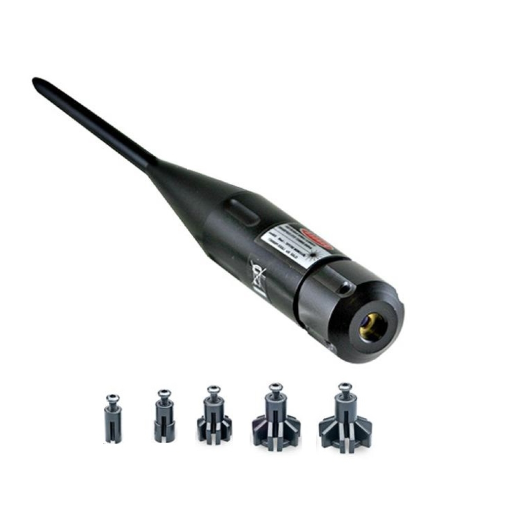 Bushnell Laser Boresighter Inskjutningshjälpmedel är ett hjälpmedel som minimerar tiden samt kostnaden i ammunition vid inskjutning av vapen. Från kaliber .22 upp till kaliber .50