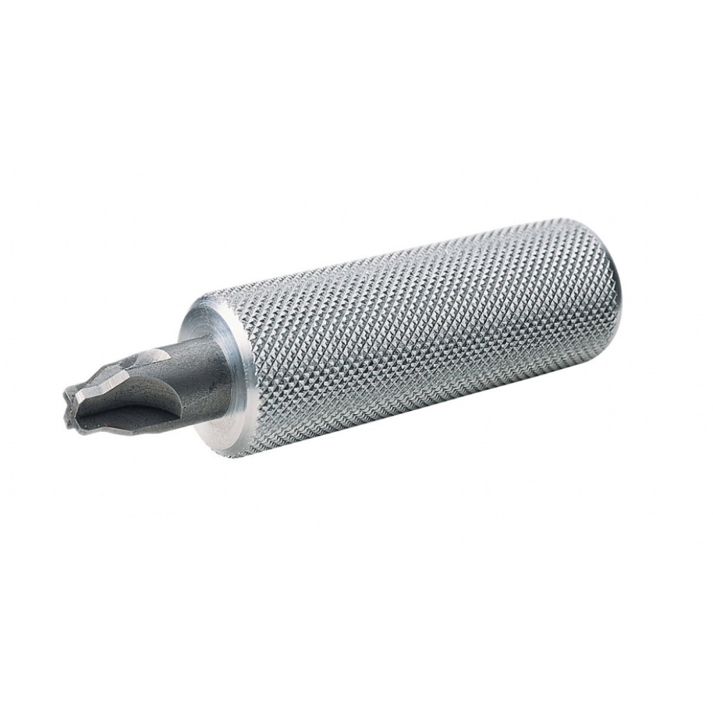 Hornady Primer Pocket Reamer Package 3/Box makes crimped, primed cases reloadable by cutting away the crimp. Also fits on Power Case Prep Center and Case Prep Trio. Also with handle, large and small cutter heads.