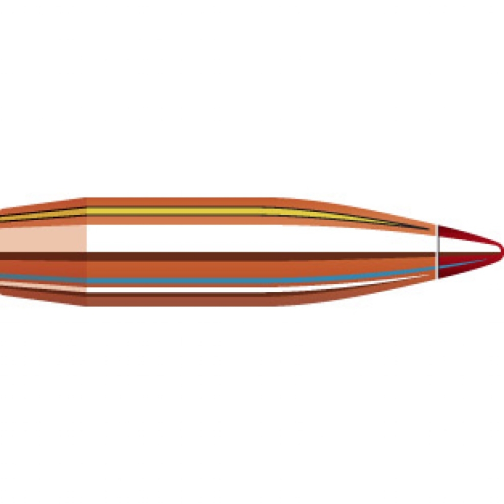Hornady ELD Match Bullets Klassledande BC (Ballistisk Koefficient) och en ytterst noggrann tillverkningsprocess med minimala toleranser.