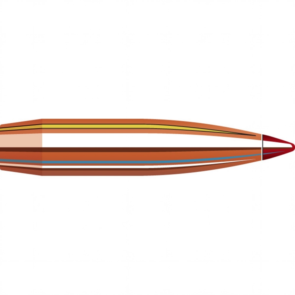 Hornady ELD-X Bullets 6MM .243 103GR Är en avancerad jaktkula med match-precision. SD      .249 / BC (G1)   .512 / BC (G7)    .258 Doppler Radar verifierad BC!