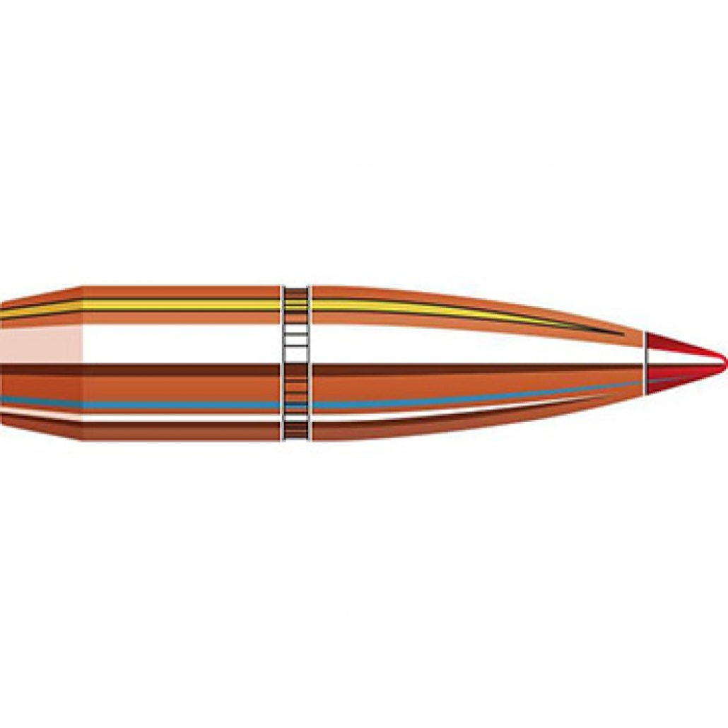 Hornady SST Bullets 6.5MM .264 123GR designed to deliver tremendous shock on impact while expanding quickly and reliably, particularly at higher velocities. Sectional Density / SD  .252