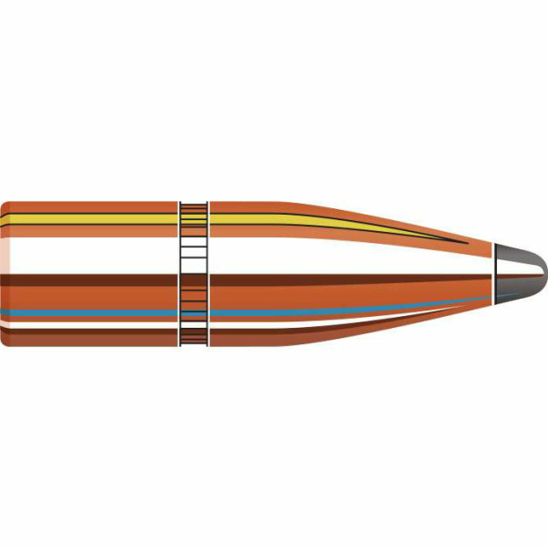 Hornady Traditional Rifle Bullets en traditionell jaktkula med exponerad blyspets. En av de mest ballistiska kulorna som någonsin utvecklats. 