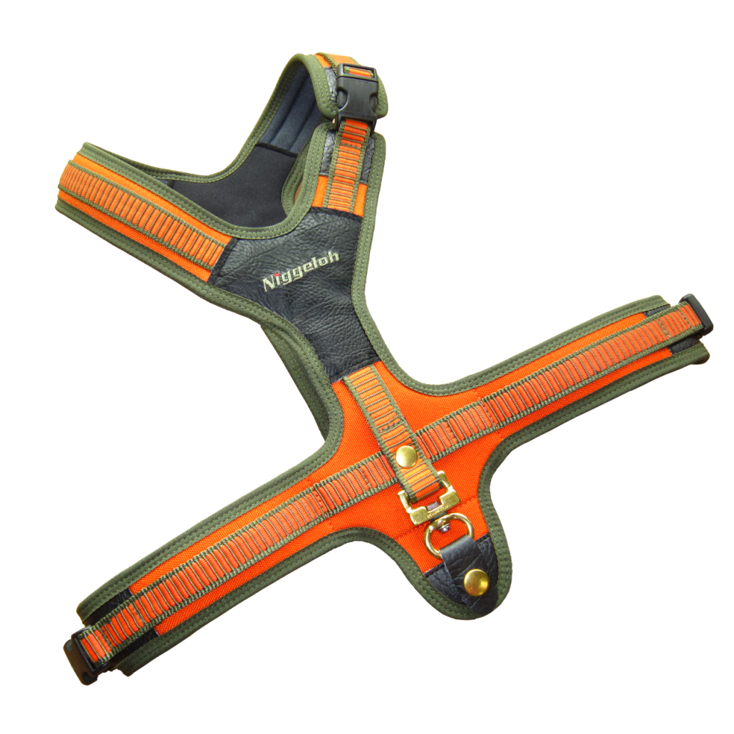 NIGGELOH FOLLOW SELE Large L ORANGE Förmodligen den bästa du kan få tag på! Senaste versionen där knäppet uppe runt halsen är uppdaterat med metall knäppe!
