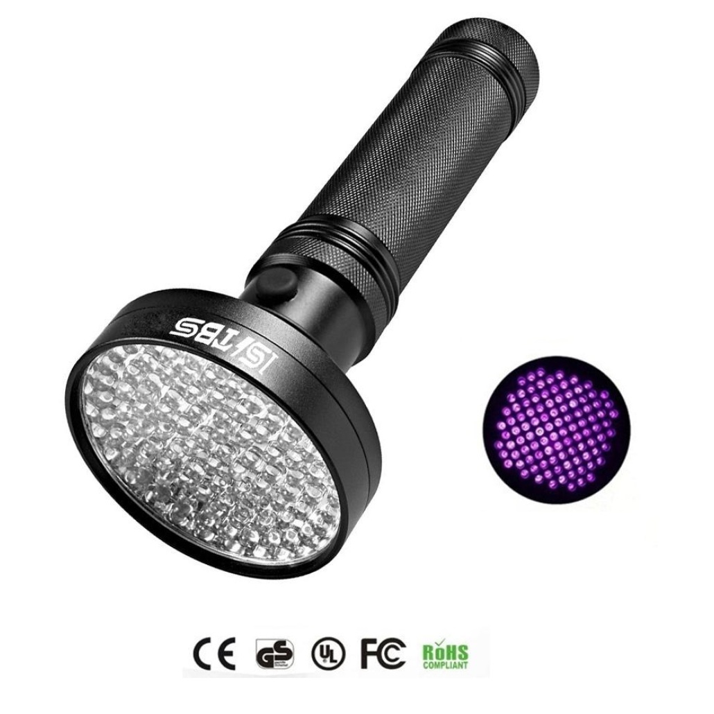 100led Uv-Lampa Eftersök Många användningsområden på denna lampan! Fördelarna med denna uv-lampan är många och alla jägare borde ha en i sin utrustning!
