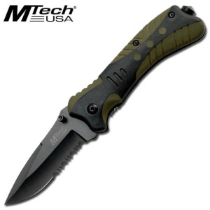 Fällkniv MTech USA Tactical grön/svart