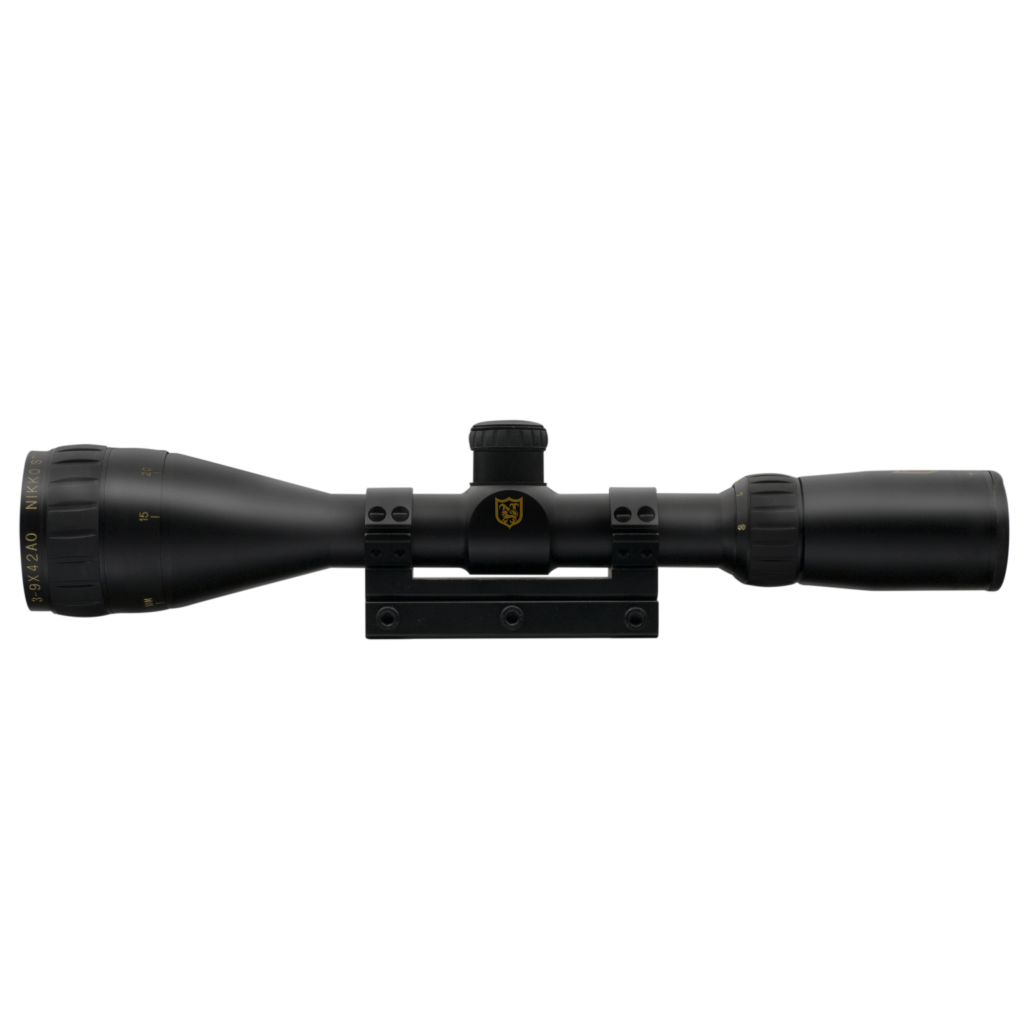 Nikko Stirling Airking Gold Crown 3-9X42 Kikarsikten som är speciellt utvecklade för att tåla rekylen från kraftfulla fjäderdrivna luftvapen.