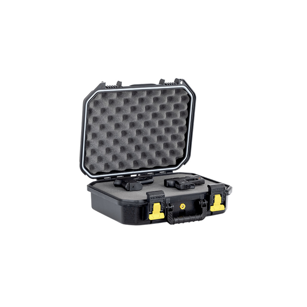 Plano AW2 Two-Pistol Case den perfekta lösningen för att säkert och bekvämt transportera och skydda dina pistoler, även godkänd för flygresor!