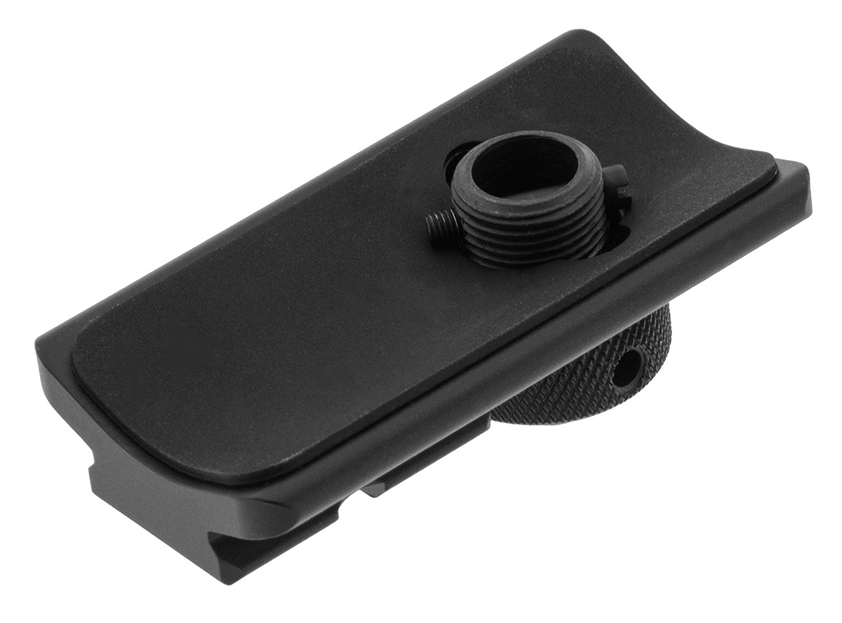 Swivel-fäste Benstöd Lasersikte Eftersökslampa En praktisk skena fäster mot gevärskolvens främre rembygelfäste i framstocken på vapnet.