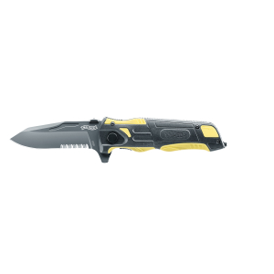 Walther Pro Rescue Knife Universell fällkniv i Pro-serien med skarpa egenskaper som kan rädda liv. Knivstål i svenskt 12c27 Sandvik.