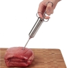 Marinadspruta Saltspruta Metall Spruta, i metall använd året runt, allt från julskinkan till flintasteken! En Storsäljare! Användes till förberedning av kött inför rökning, på grillen flintasteken, marinera kött, saltlake till julskinkan, få in smak i kött mm.