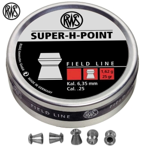 RWS Super-H-Point Field Line 1,62gr 25grain Kaliber 6,35mm .25 Diabol