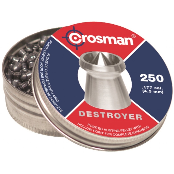 Crosman Destroyer Diabol .177 En speciellt utformad diabol som närmast kan jämföras med en hybrid mellan hålspets och spetsdiabol.
