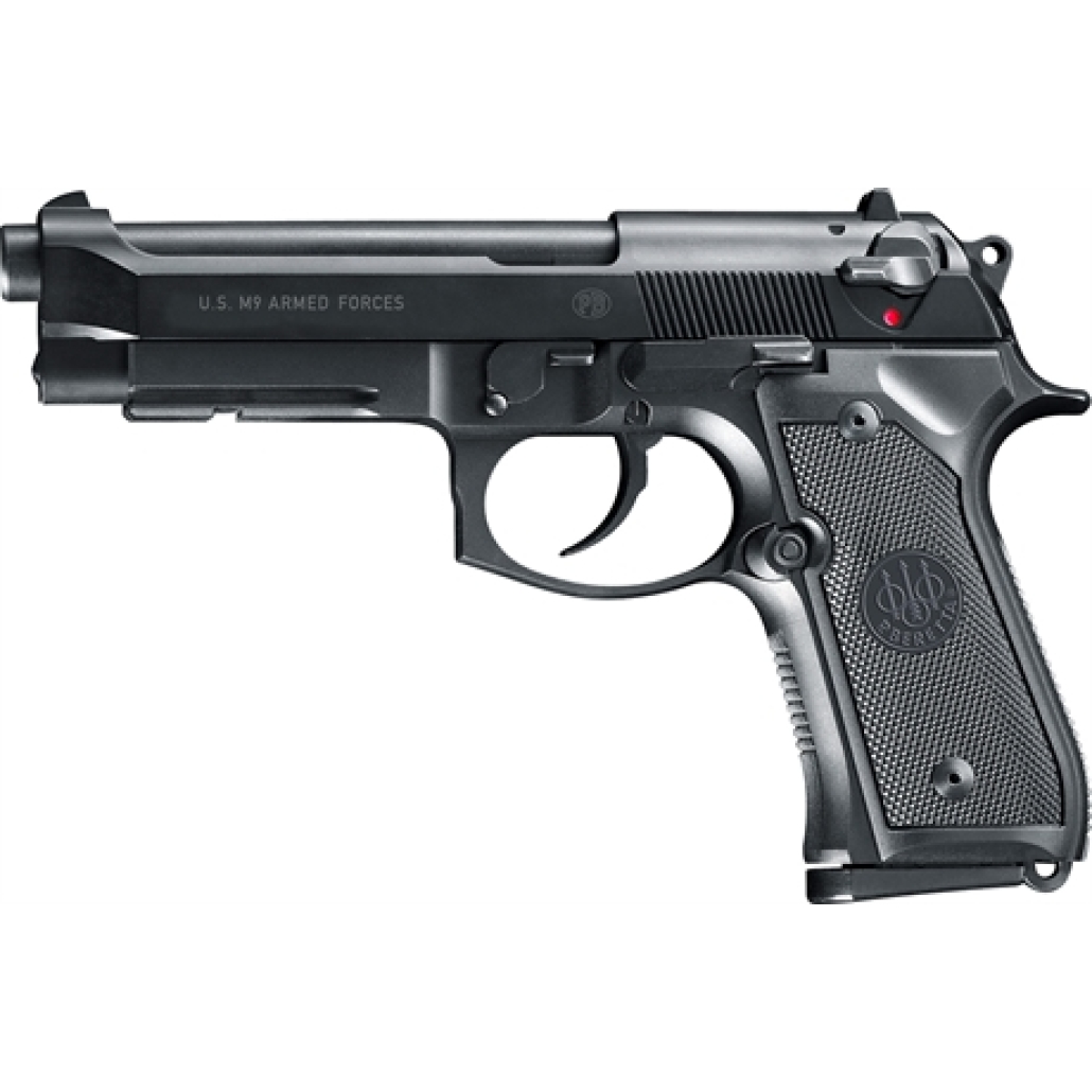 BERETTA M9 BLOWBACK GBB AIRSOFT GAS M9 är det officiella namnet på Beretta`s pistolmodell som används i USA:s armé. Stabilt utförande, licensierad version!