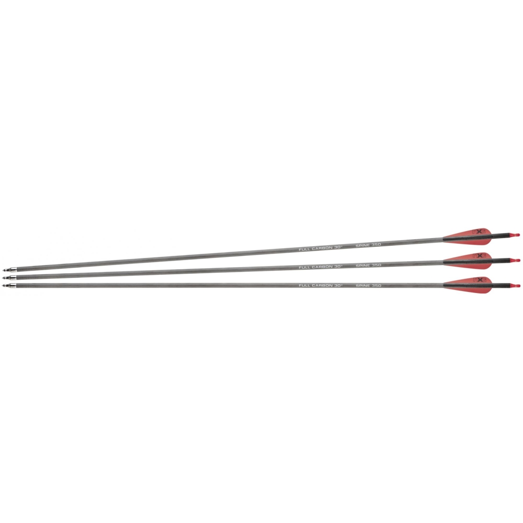 Carbonpilar 30" 3-Pack NXG extremt lätta pilar endast 23g, spine 350, Totallängd 762mm, för hobby, tävling och jakt, hög kvalité!