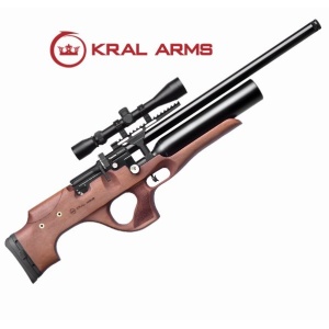 Kral Puncher Nemesis Wood PCP Luftgevär 5,5mm: En kraftfull och stilfull PCP-luftgevär med trästock. Perfekt för precisionsskytte och jakt. Med en kaliber på 5,5 mm erbjuder det utmärkt träffsäkerhet. Designad av Kral Arms för att leverera hög prestanda och pålitlighet. Upptäck den perfekta kombinationen av skönhet och kraft med detta luftgevär.