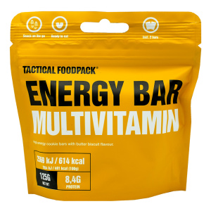 Tactical Foodpack Energy Bar Multivitamin Få en energigivande boost med Energy Bar Multivitamin. Rik smak av smörkex!