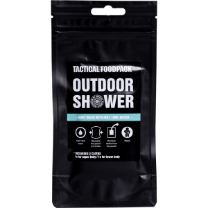 Tactical Foodpack Outdoor Shower Är det brist på vatten eller någon tvättmöjlighet är det en perfekt och enkel lösning.