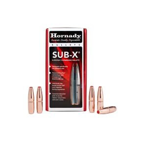 Hornady Sub-X Bullets 35 deliver big results without a big bang! Designed to provide deep penetration below the speed of sound!