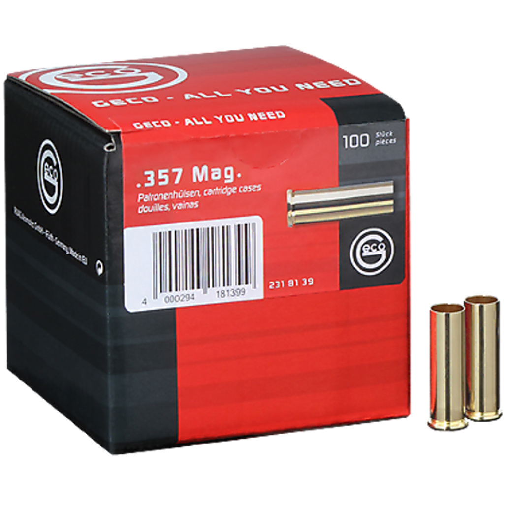 GECO HYLSA 357 MAGNUM Denna högkvalitativa hylsa är speciellt utformad för att möta de krävande behoven hos jägare och sportskyttar.