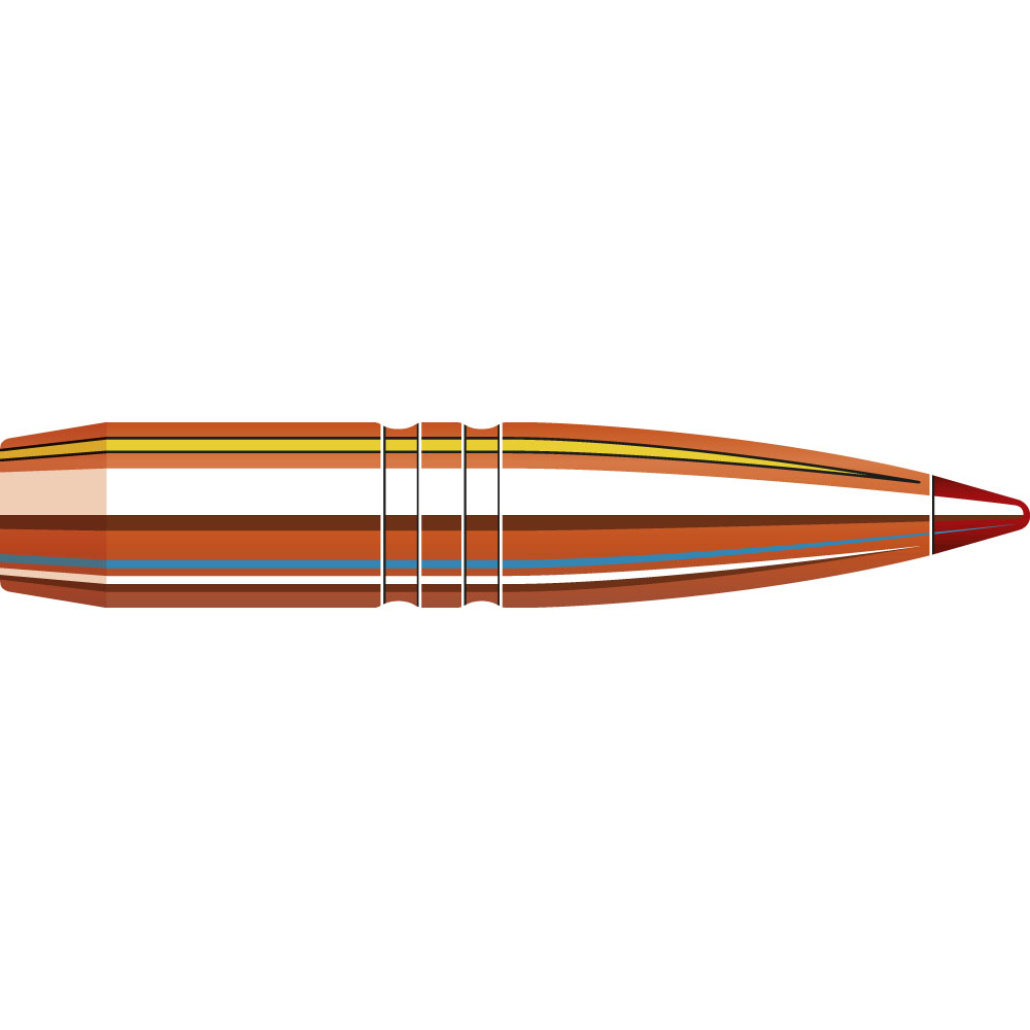 Hornady CX Bullets 6.5mm Hornadys nya blyfria premiumkula. Optimerad för bättre precision, expansion och skottverkan även på längre avstånd.