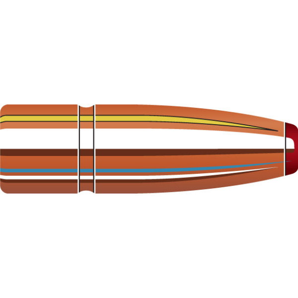 Hornady ECX Bullets .30 Hornadys blyfria ”drevjaktskula” med plattnosspets. Utvecklad för att snabbt expandera, utan att splittras.