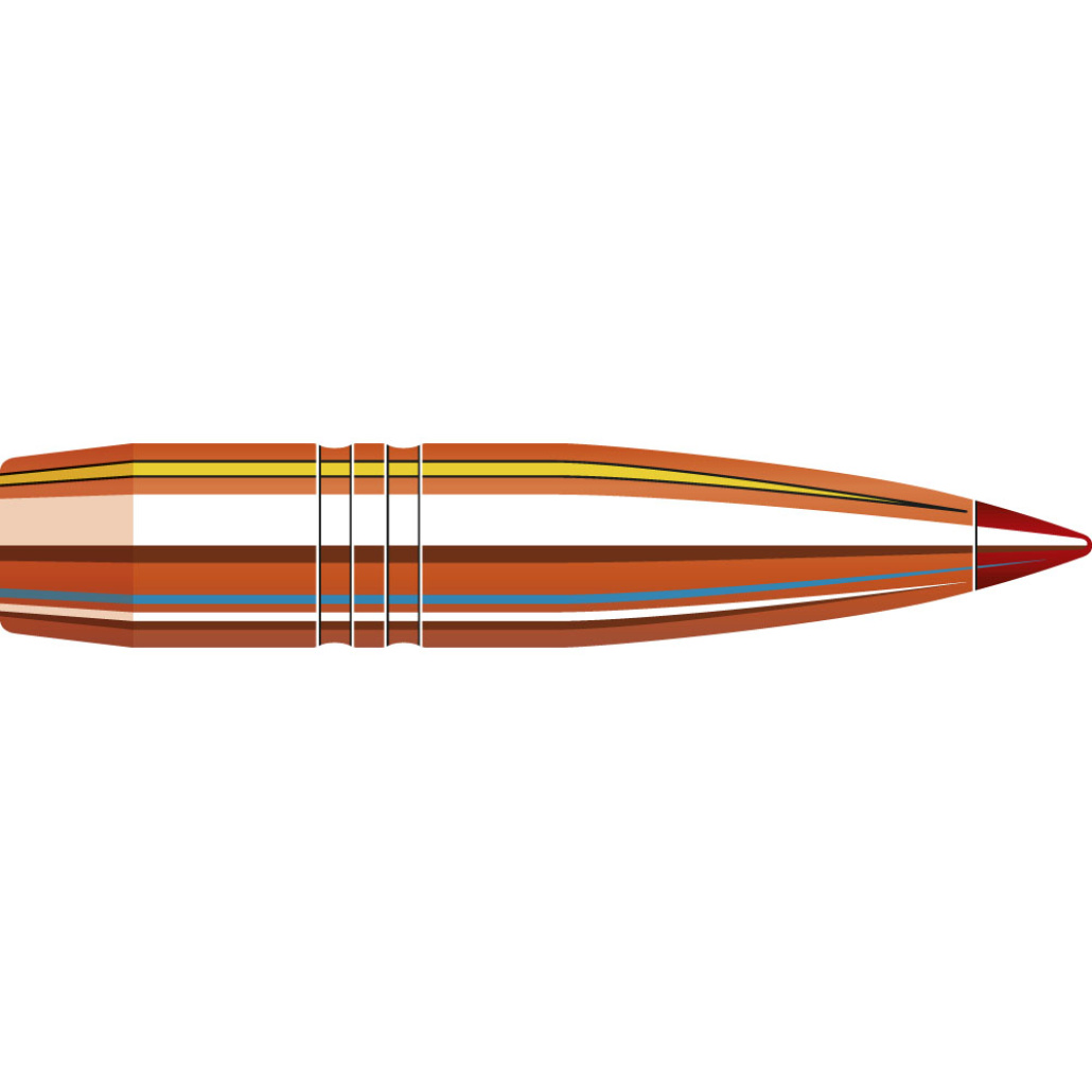 Hornady CX Bullets .30 Hornady CX™ har en blyfri konstruktion och är utvecklad för en effektiv chockverkan och djupgående expansion.