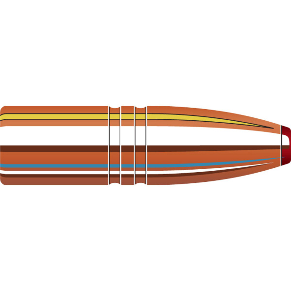 Hornady ECX Bullets 9.3 Hornadys blyfria ”drevjaktskula” med plattnosspets. Utvecklad för att snabbt expandera, utan att splittras.