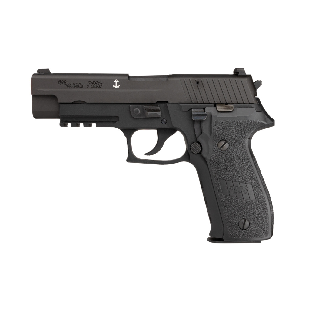 Sig Sauer ProForce P226 MK25 är Navy Seals officiella pistol. Integrerad picatinnyskena för snabbt montage av tillbehör. Airsoft 6mm version!
