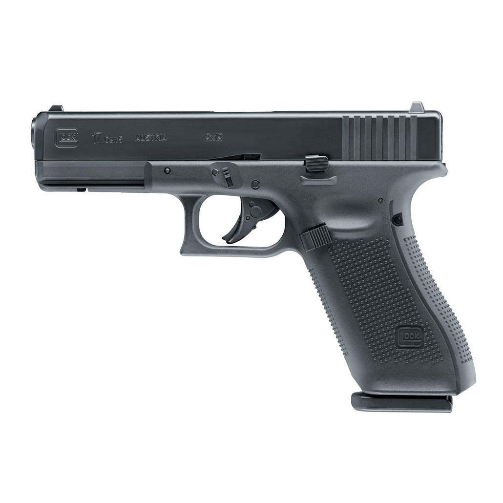Glock 17 Gen5 Blowback Den femte generationens Glock 17, Större och utvidgad magasin brunn, Lite rundare former på manteln!