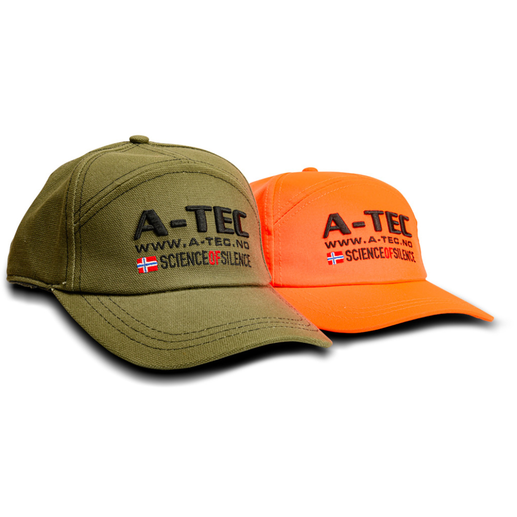 A-TEC Keps ORANGE A-TEC ljuddämpare på bössan, självklart så ska man då ha en matchande keps, finns även i Grön färg!