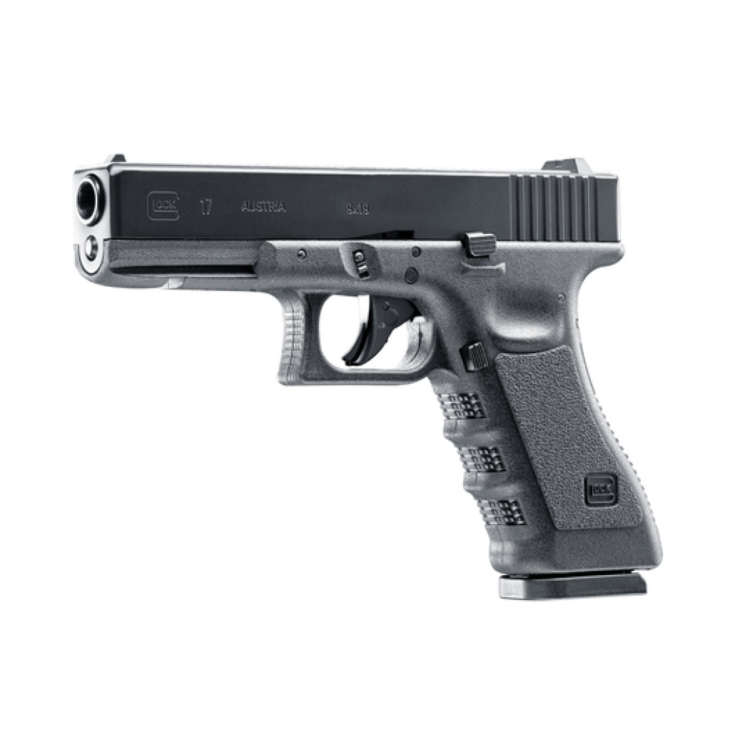 Glock 17 Gen3 Blowback i kolsyredrivet airsoftutförande med blowback och hög utgångshastighet.